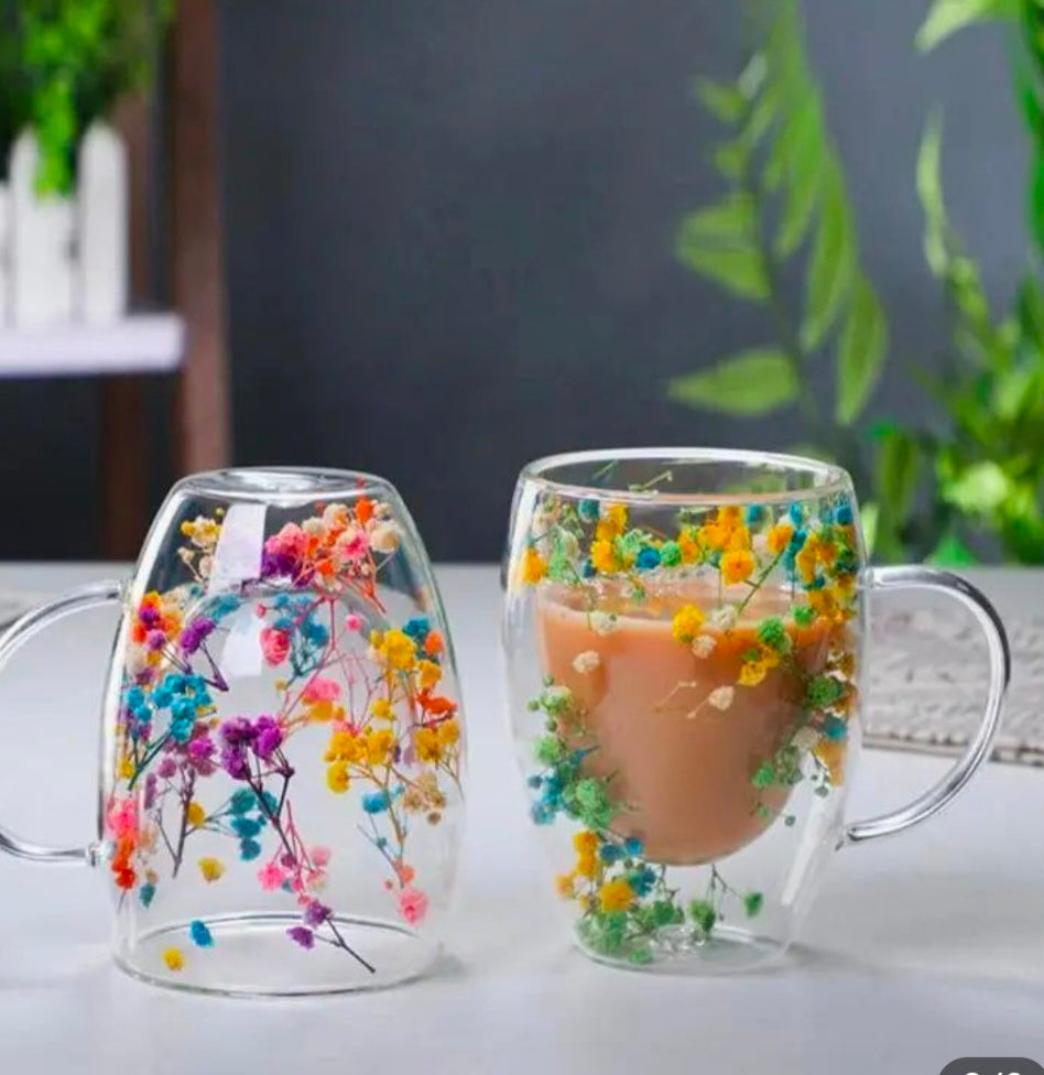 Dried Flower Insulated Mug