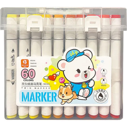 Double Sided Watercolor Markers Colors Set