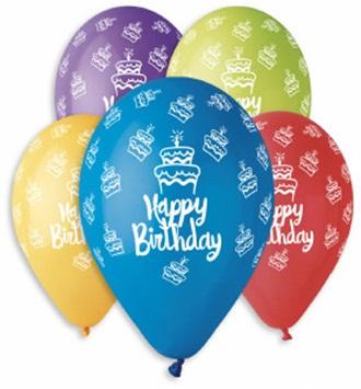 Birthday Balloon (Multicolor Pack of 100)