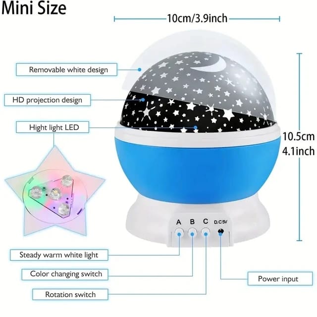 Galaxy Projector Starry Sky Rotating LED Night Light